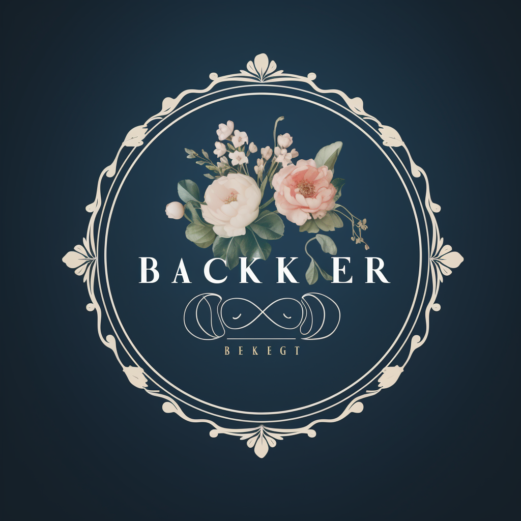 Elegant wedding photography logo