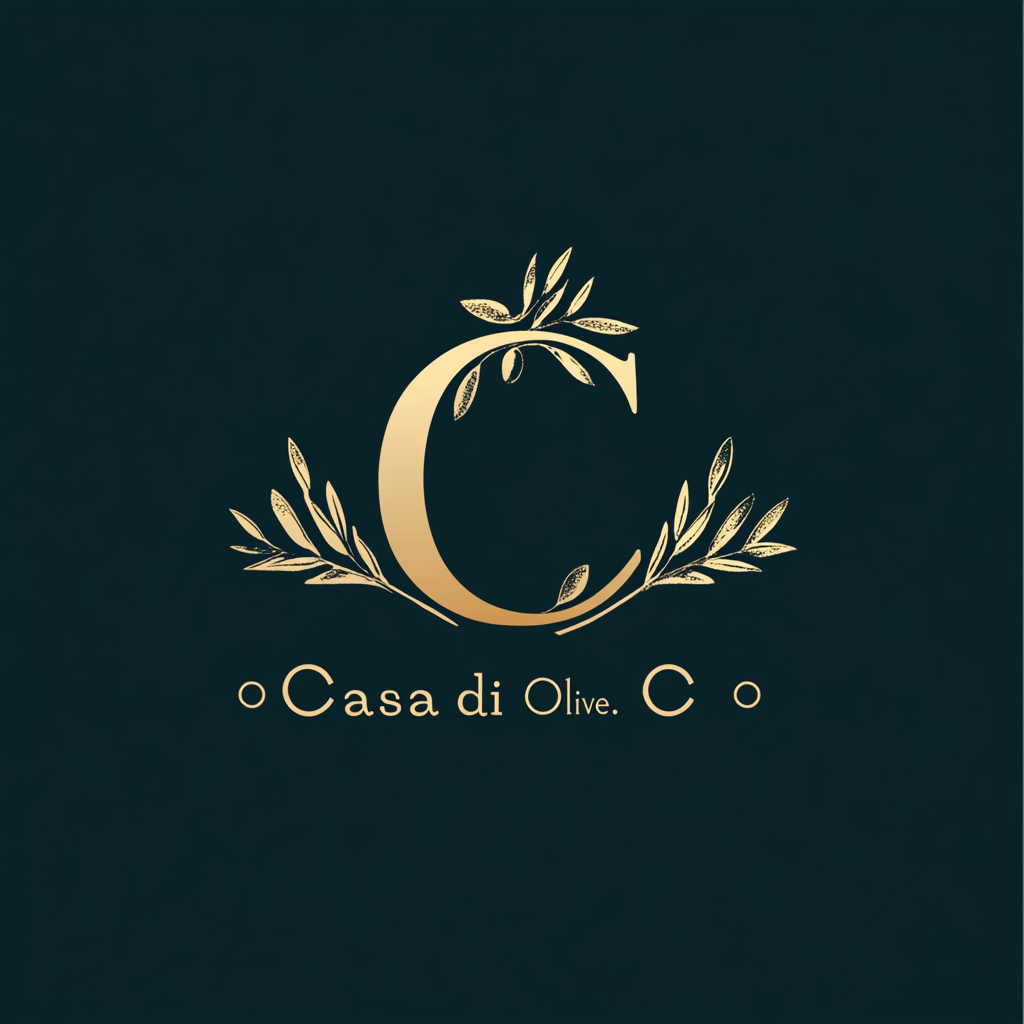 Luxurious Casa di Olive Monogram Logo