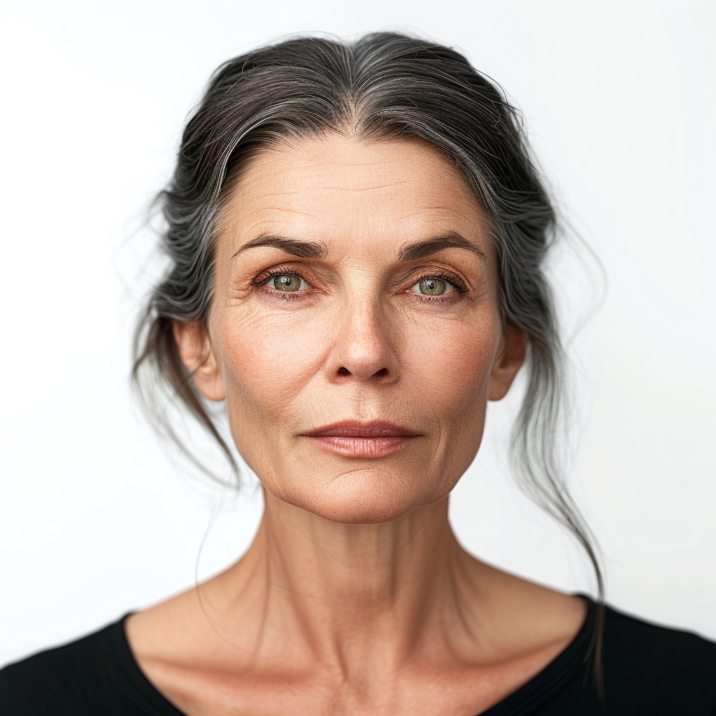 Elegant woman with healthy glowing skin