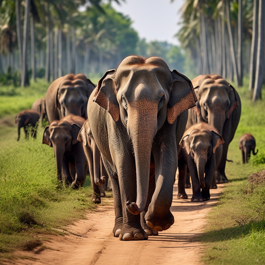 Elephants in Sri Lanka