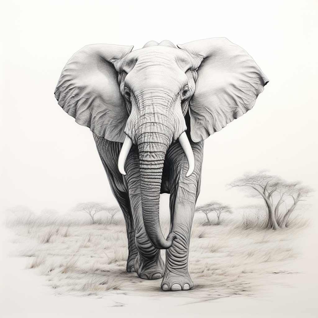 Elephant without trunk, rabbit ears, porcupine body