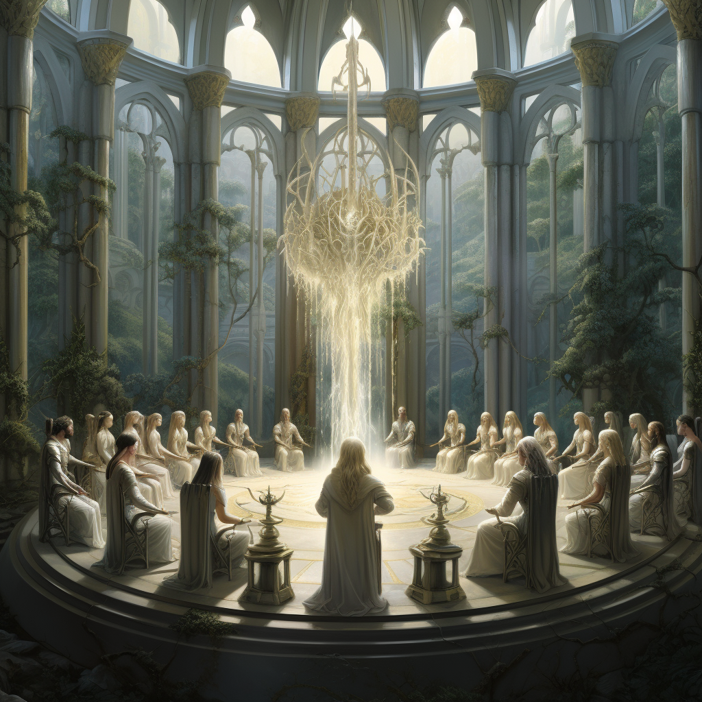 Gathering of Elves in Magical Council