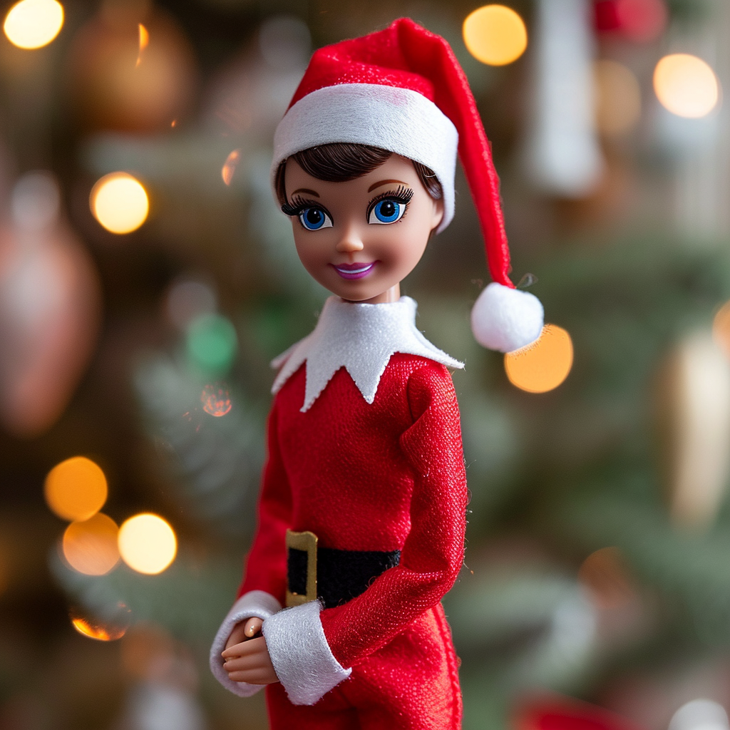 Cute Elf on the Shelf Barbie Doll