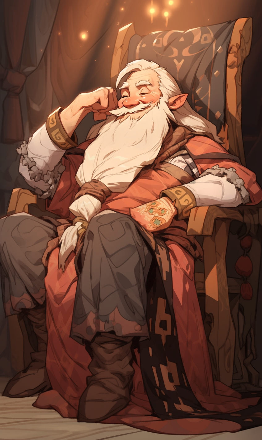 Elf Cleric Reclining Chair D&D