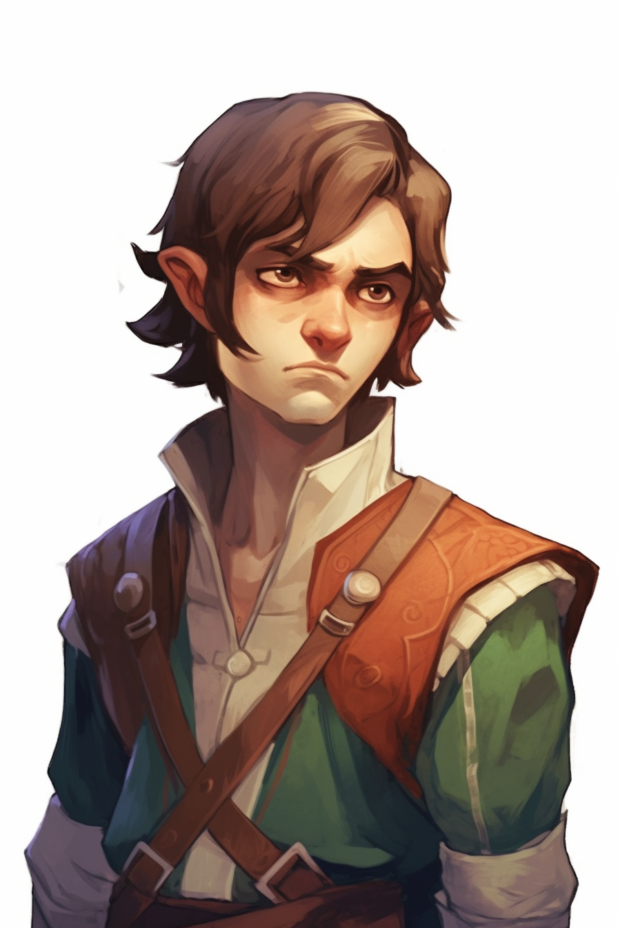 Close-up of elf smuggler with a paranoid look