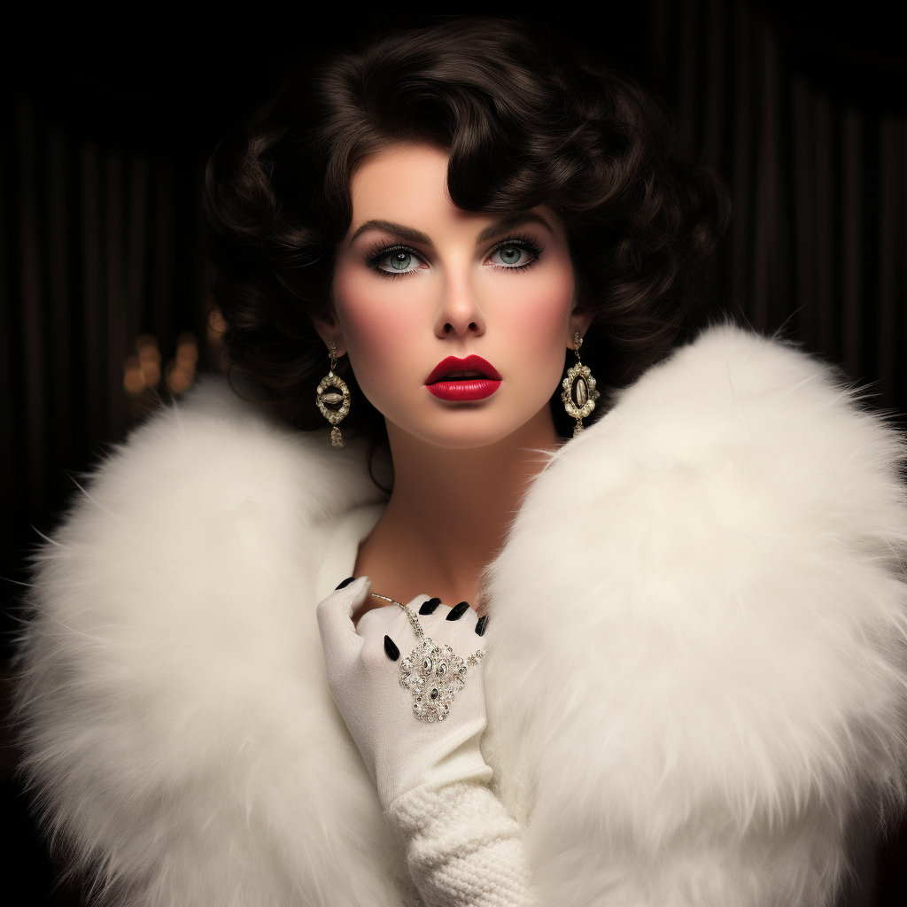 Taylor Swift as Elizabeth Taylor in Vanity Fair