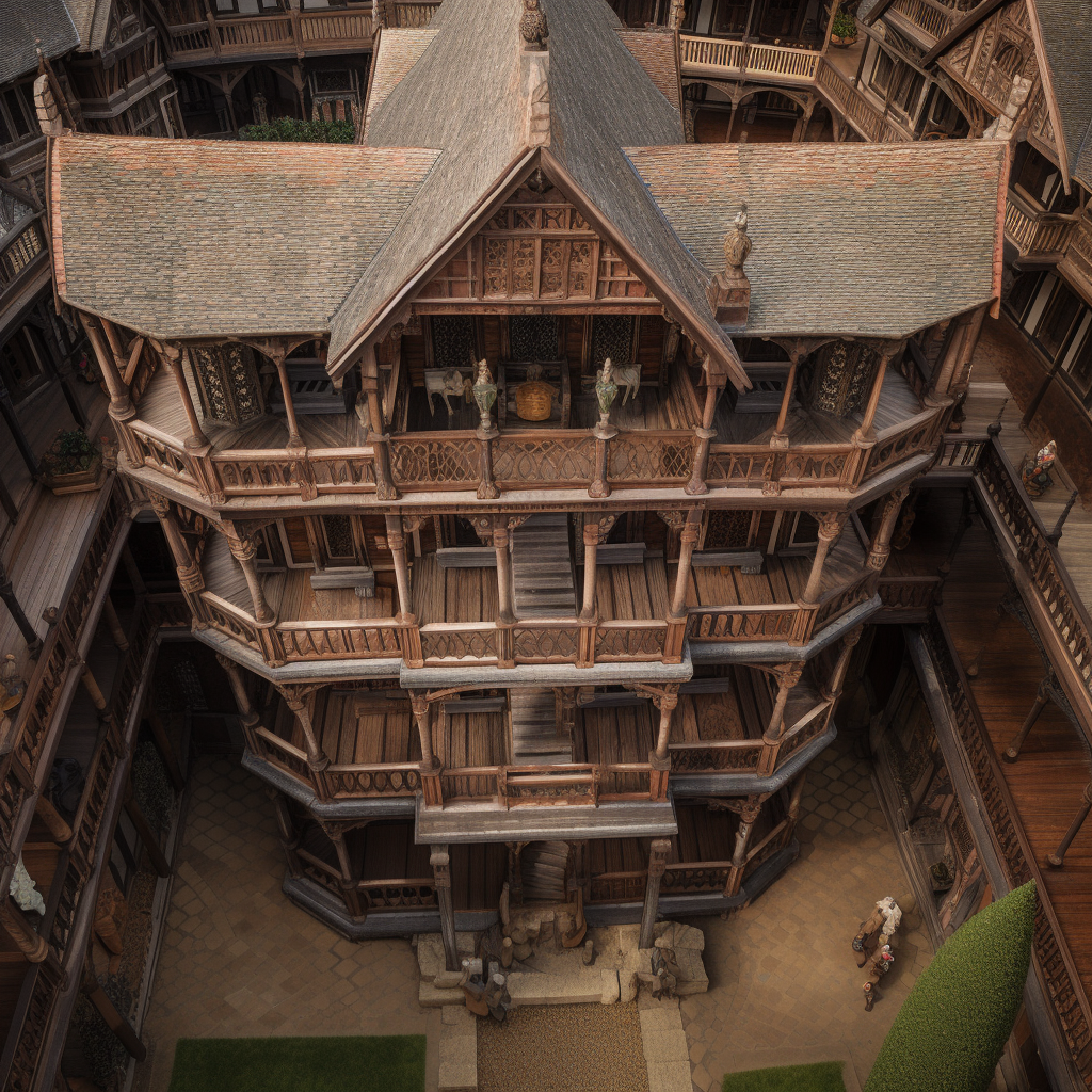 View of Elizabethan shows from above