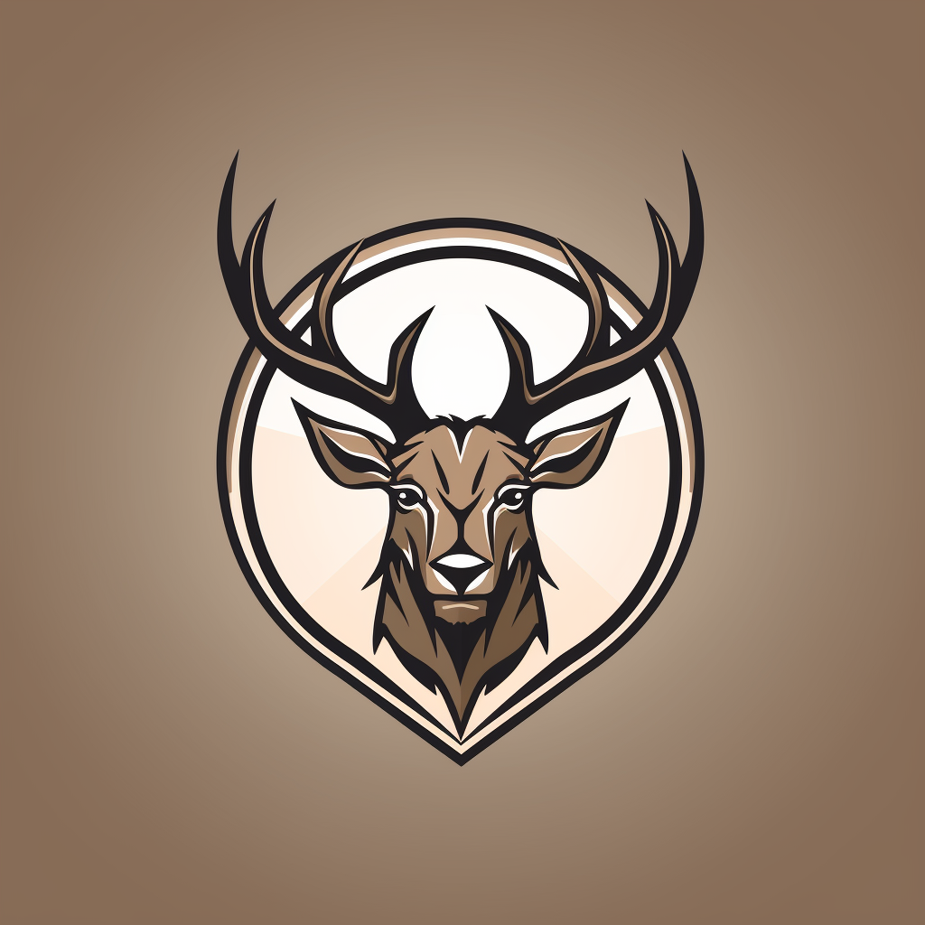 Elk Head Logo Vector Graphic