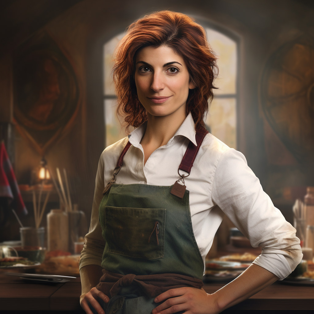 Anorexics Nia Vardalos as tavern waiter