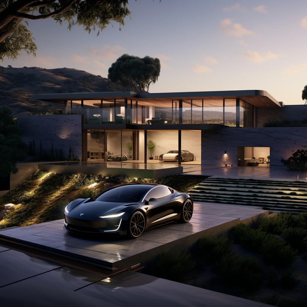 Elon Musk's impressive futuristic family home