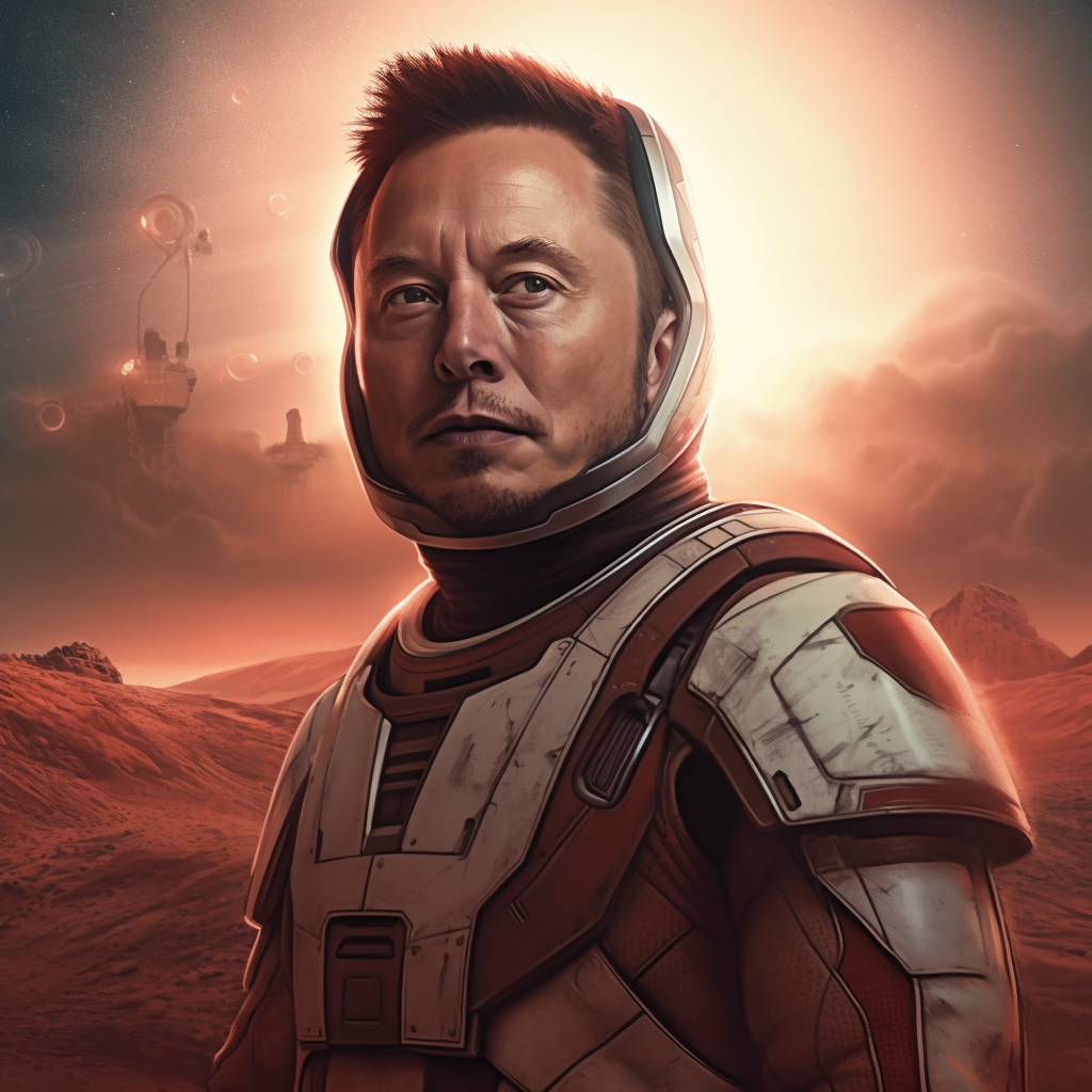 Elon Musk Mars Movie Poster