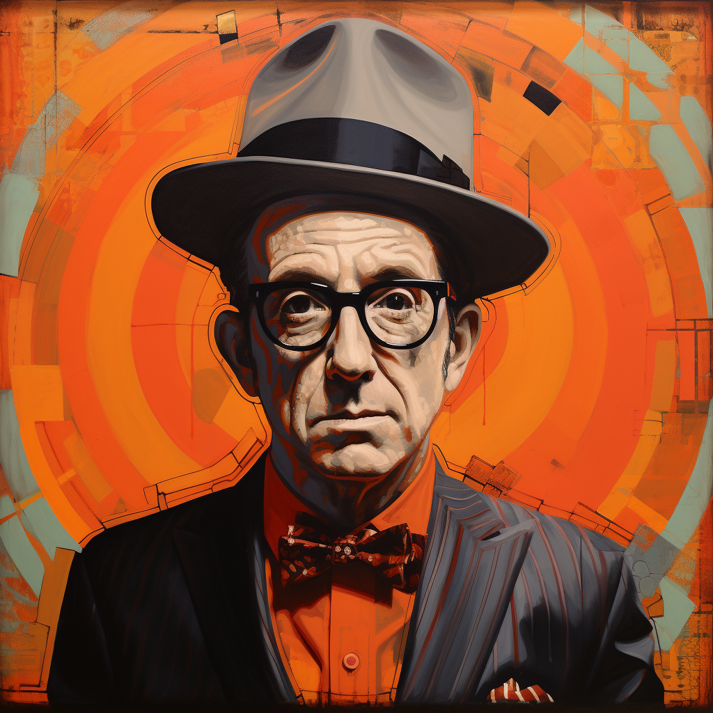 Elvis Costello performing live on stage