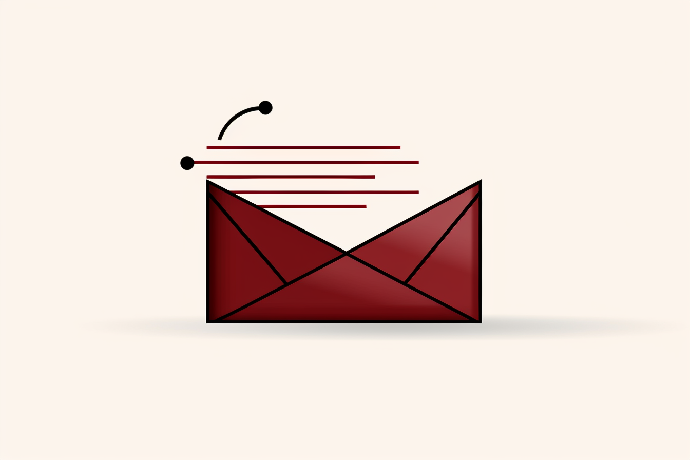 Stylized email envelope icon with bar chart