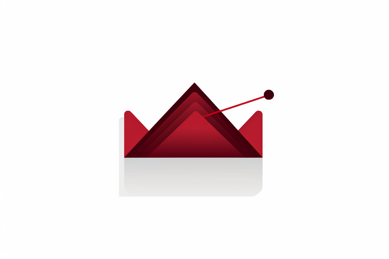 Stylized Email Envelope with Graph