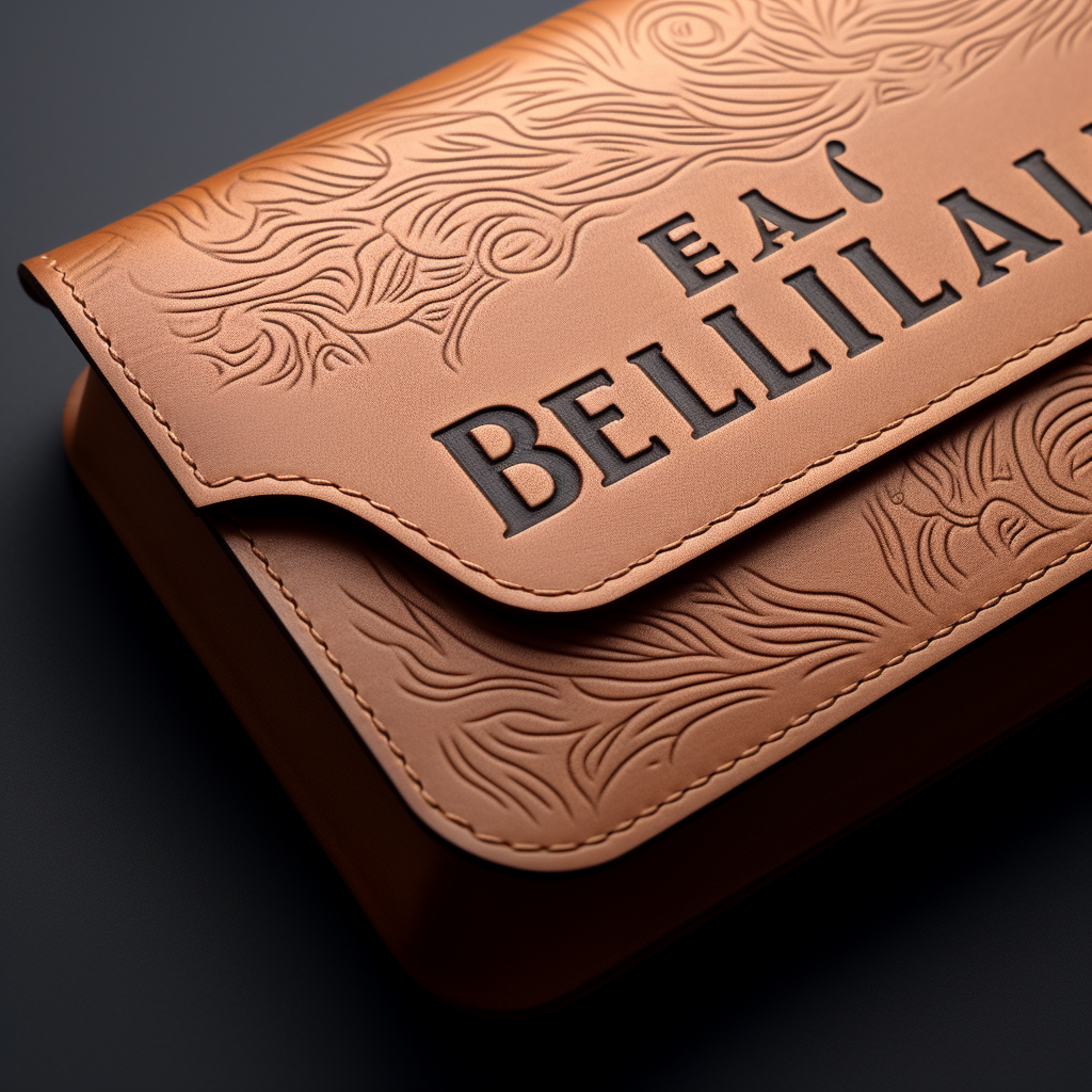 Betulla embossed leather logo stamping