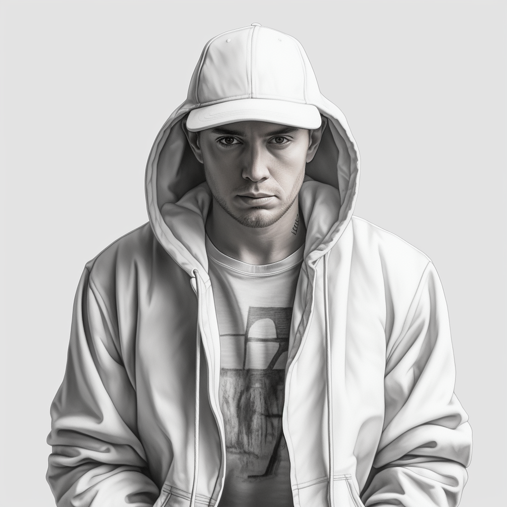 Eminem artwork on white background