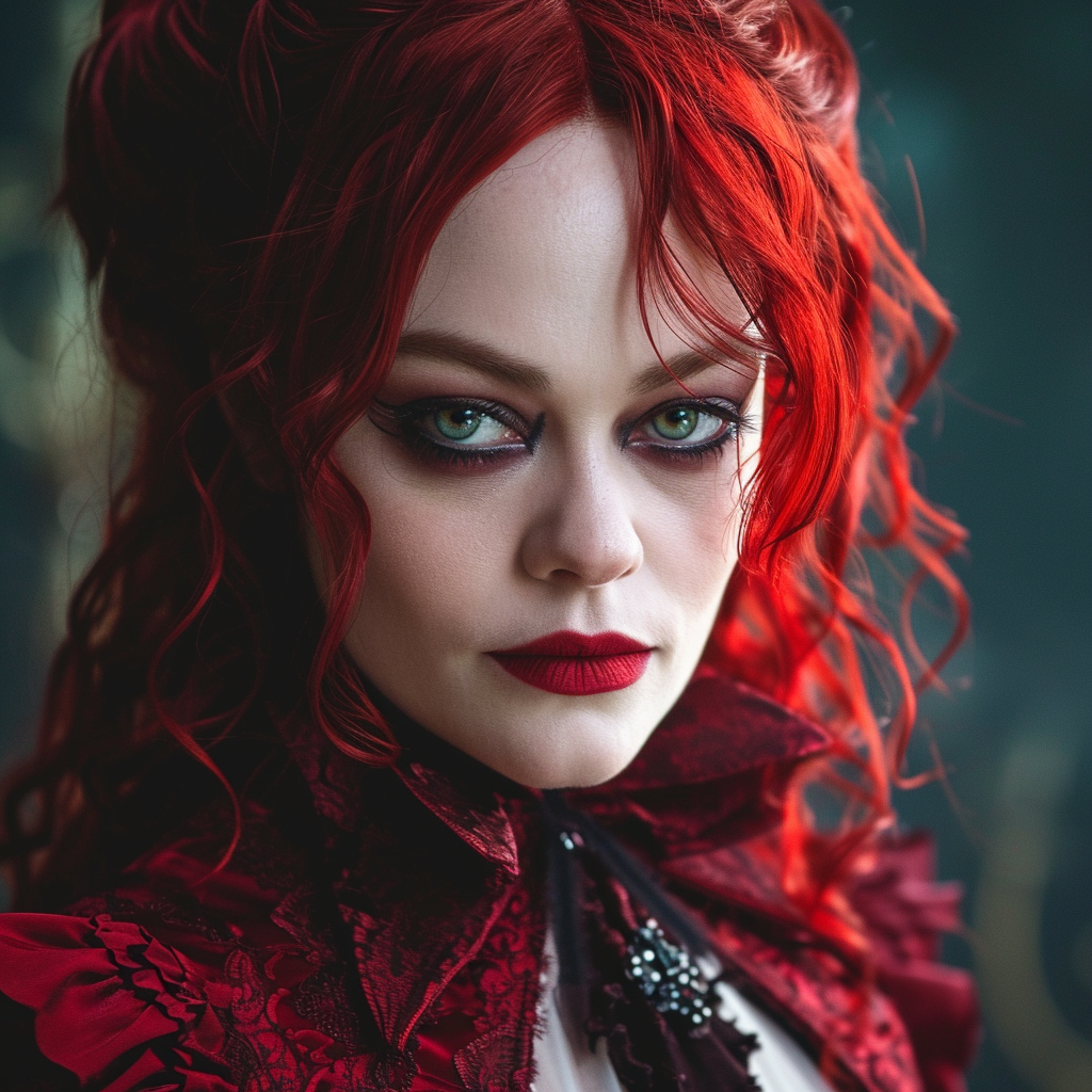 Emma Stone as Dark Villain in Red