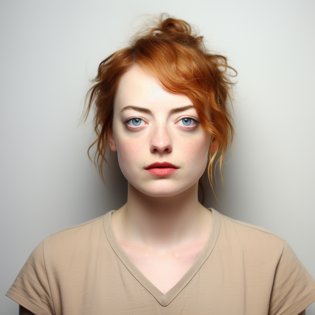 Emma Stone mugshot image