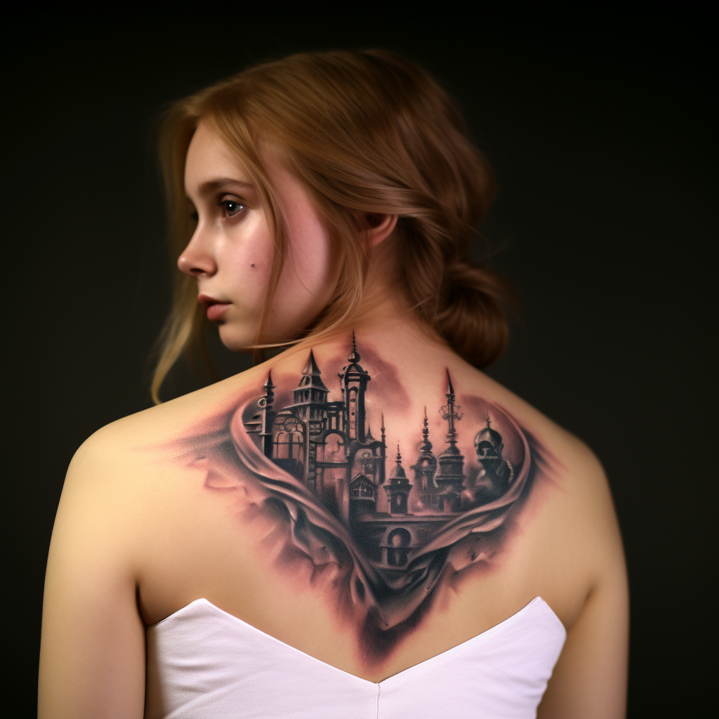 Emma showcasing various settings tattoo