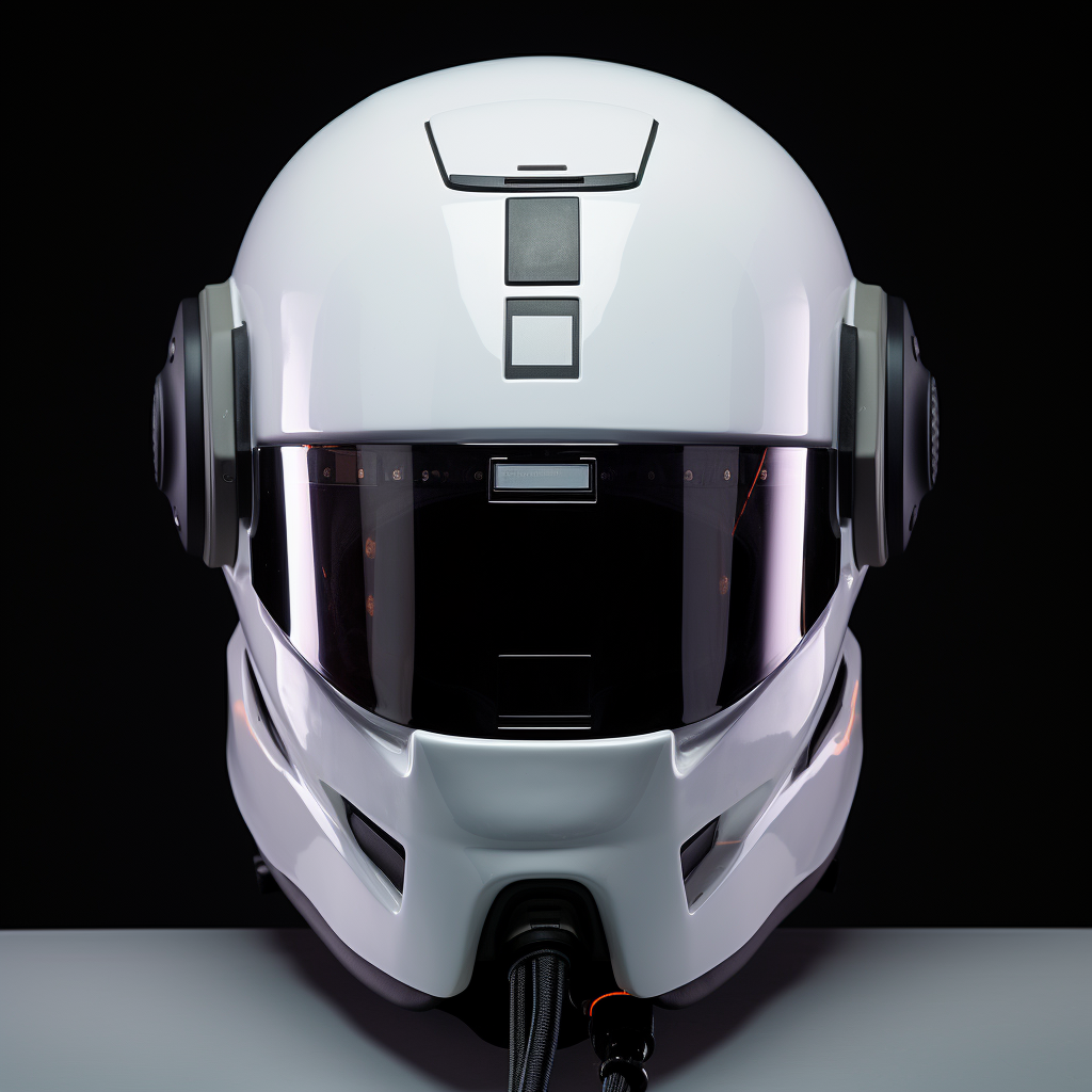 Emotive robot helmet with digital display face