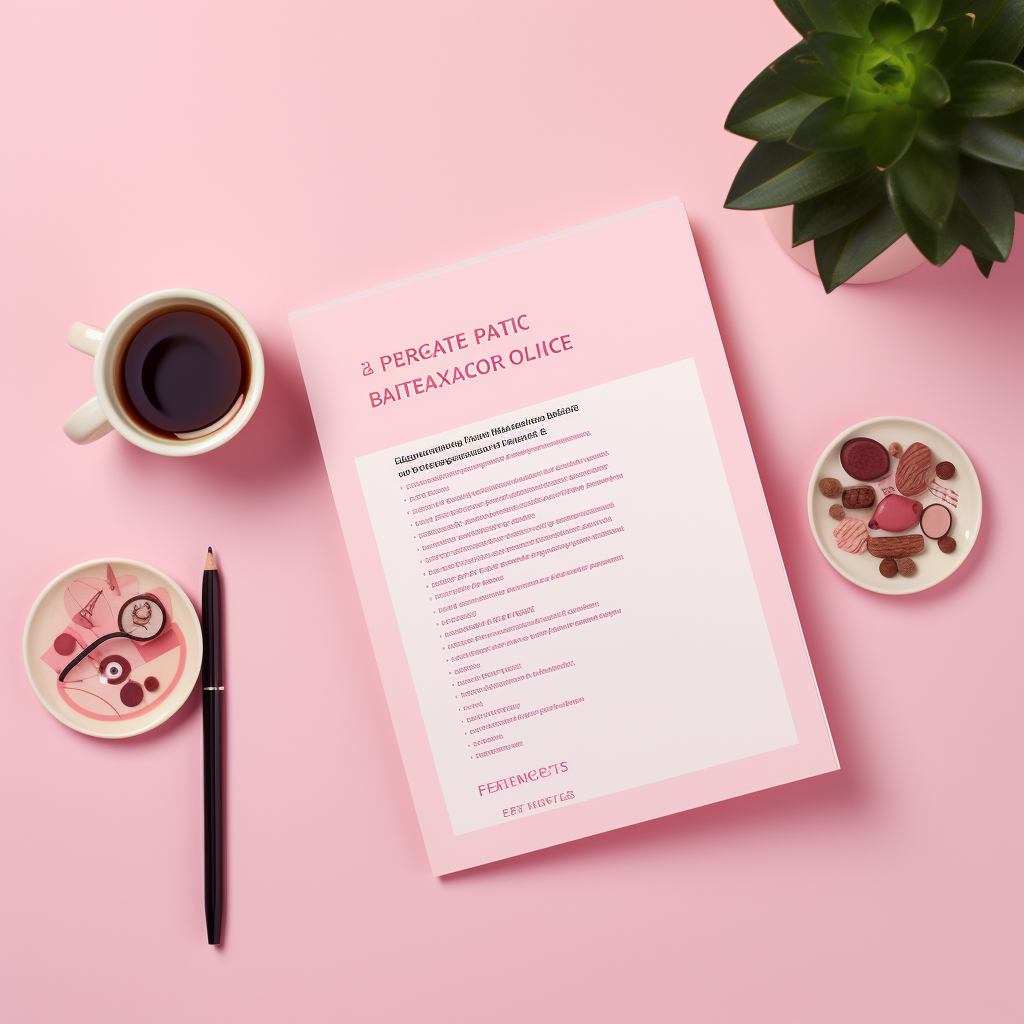 Precise employee benefits strategy on light pink background