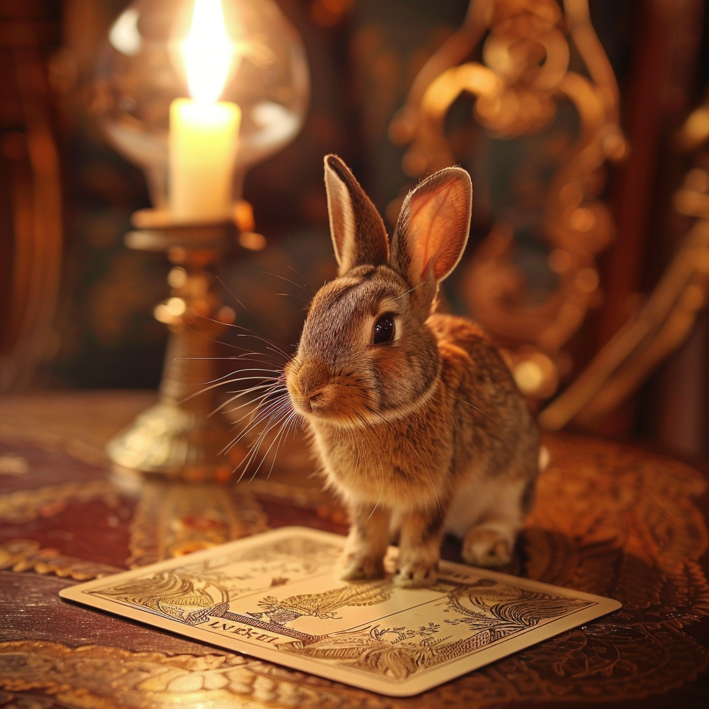 Light Brown Rabbit Empress Tarot