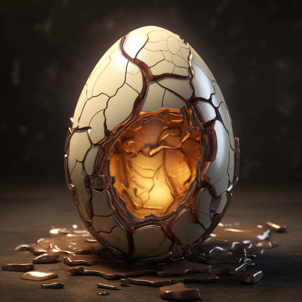 Mysterious empty alien egg