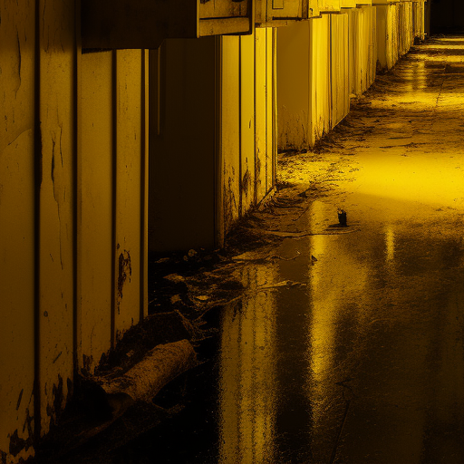 Empty Creepy Yellow Backroom Image