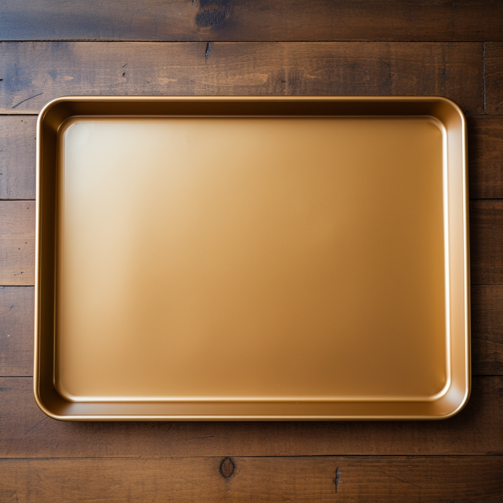 Elegant gold baking tray for all your baking needs