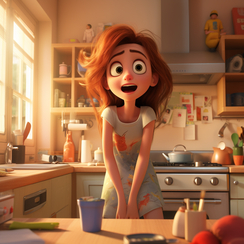 Empty narcissistic ex-wife acting like a toddler in Pixar