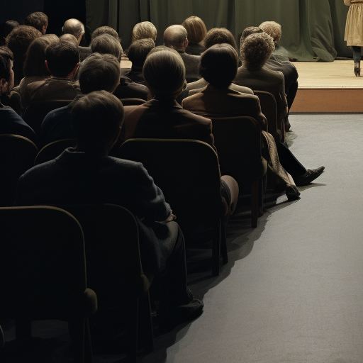 Empty stage viewed from audience perspective