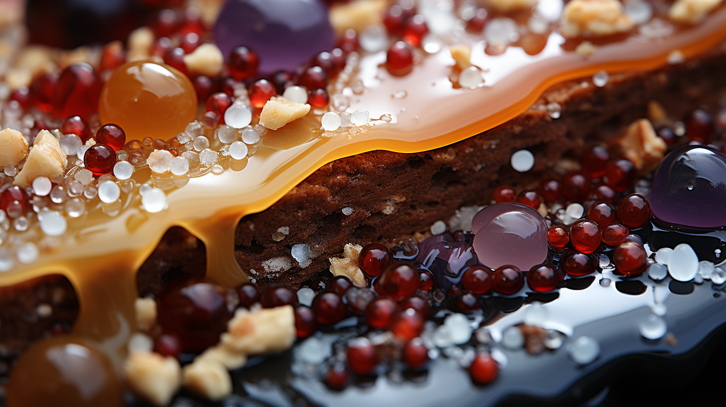 Close Up Texture of Encrusted Food Dirt on Glass