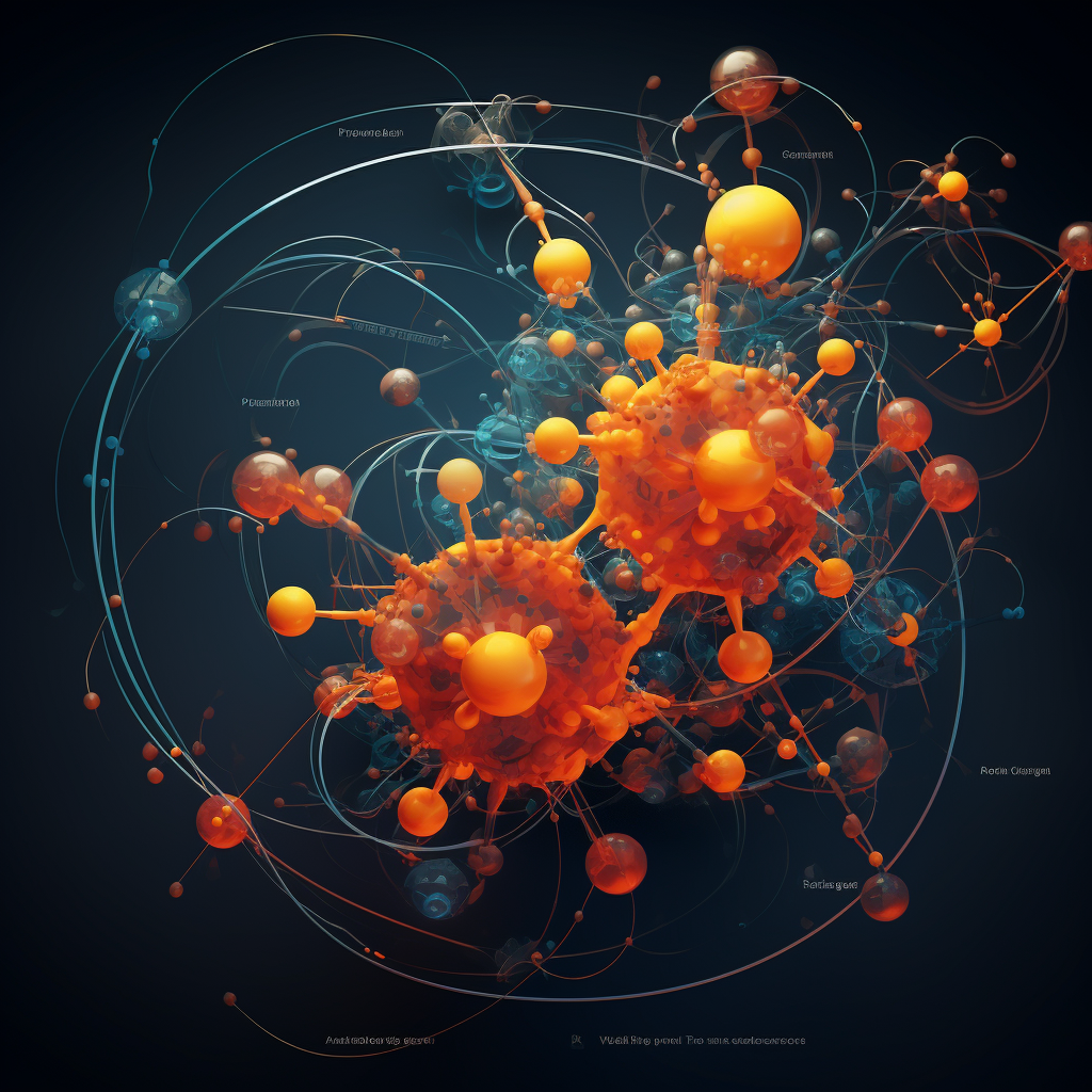 ATP energy molecule in animation