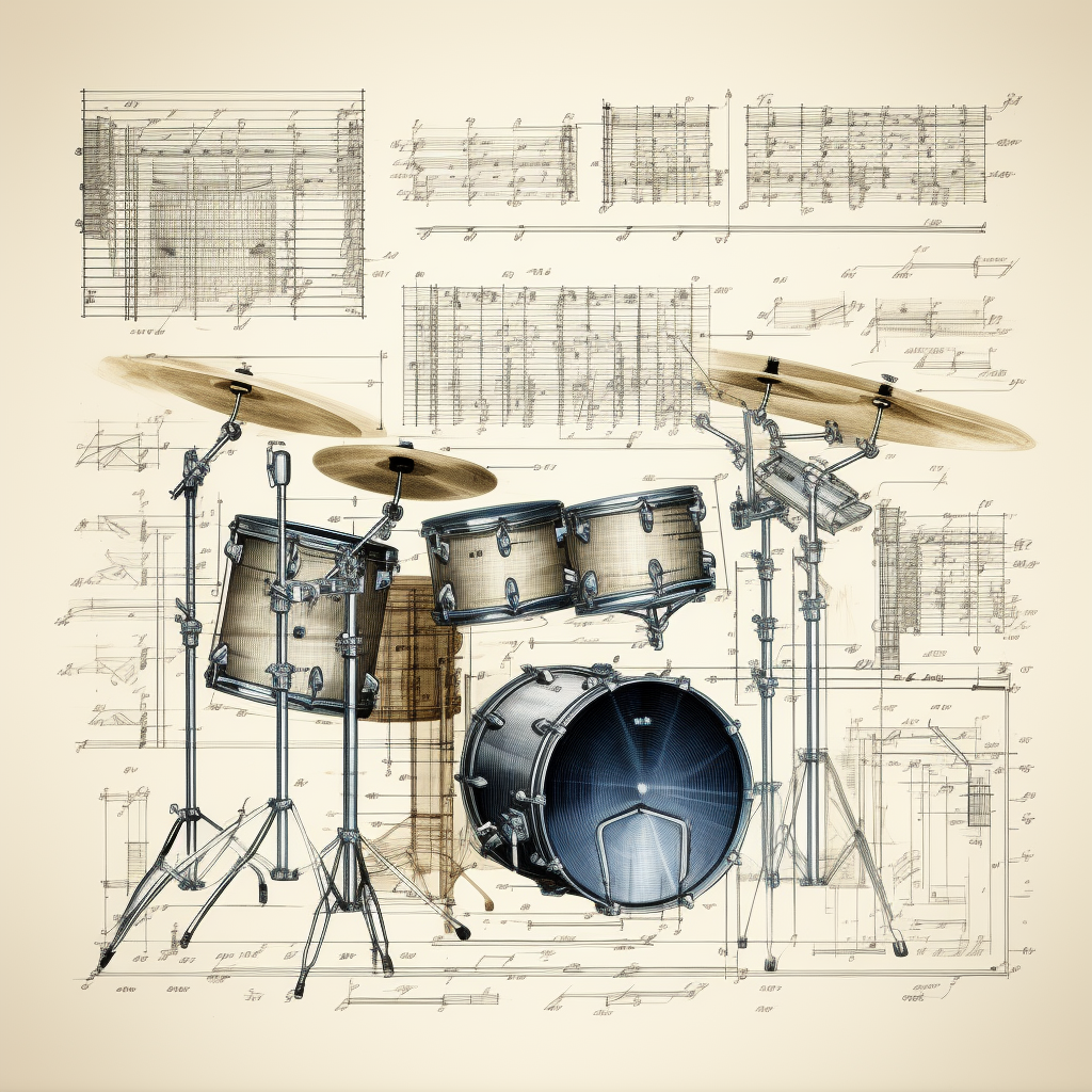 LP Timbales Blueprint with Sound Waves