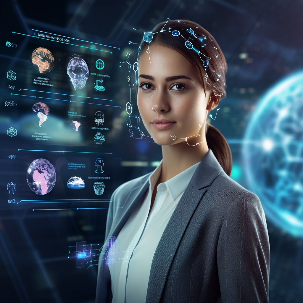 Illustration of an AI agent with enhanced capabilities