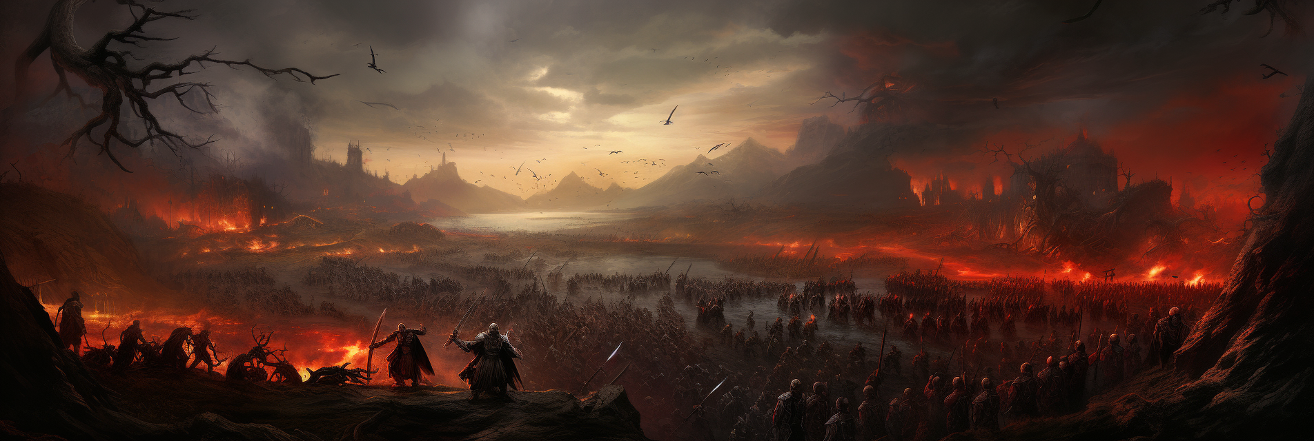 Epic battle in Middle Earth