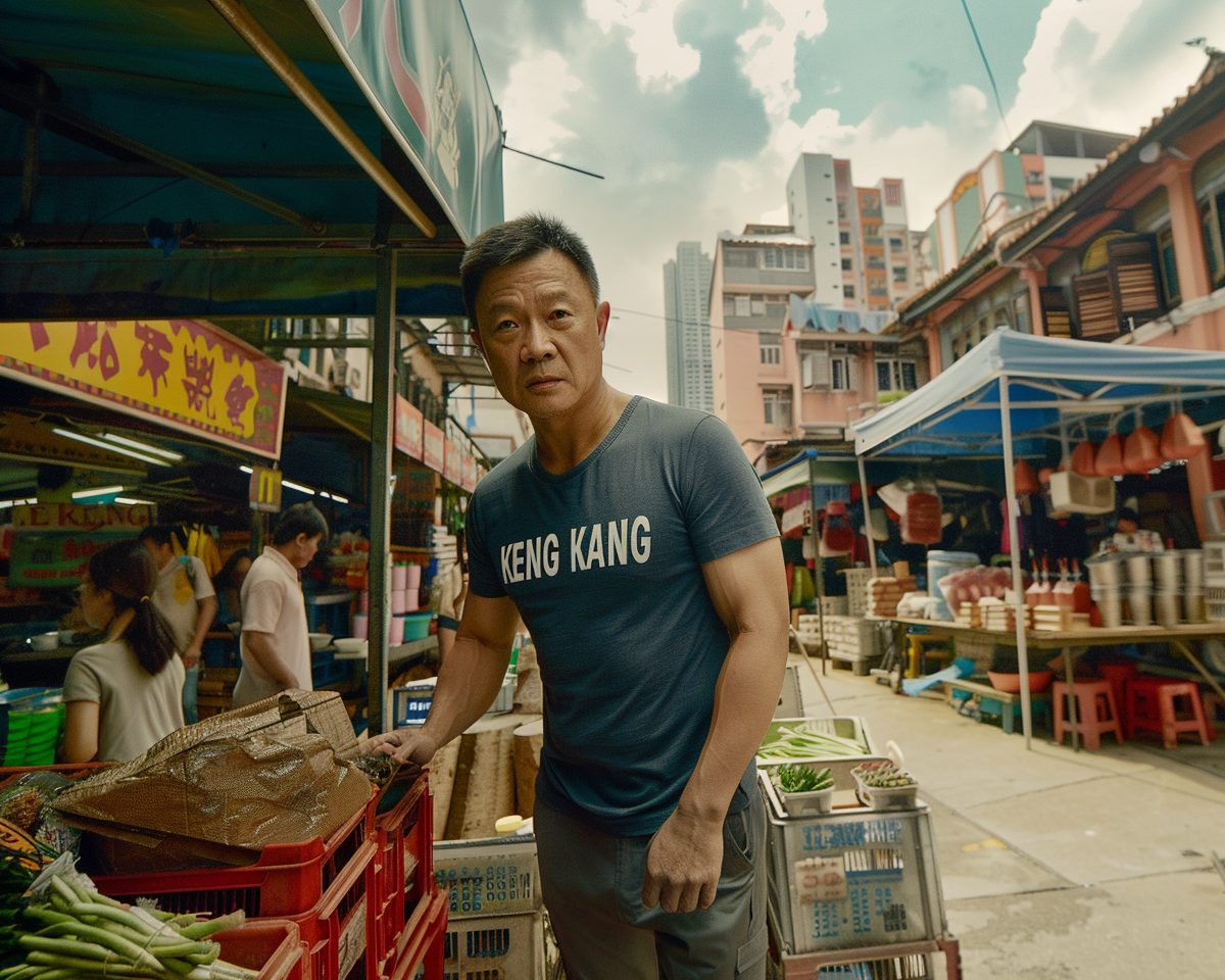 Jet Li Kangkong Stall Shot