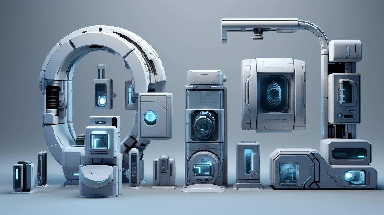 3D Equipment in Light Navy and Azure