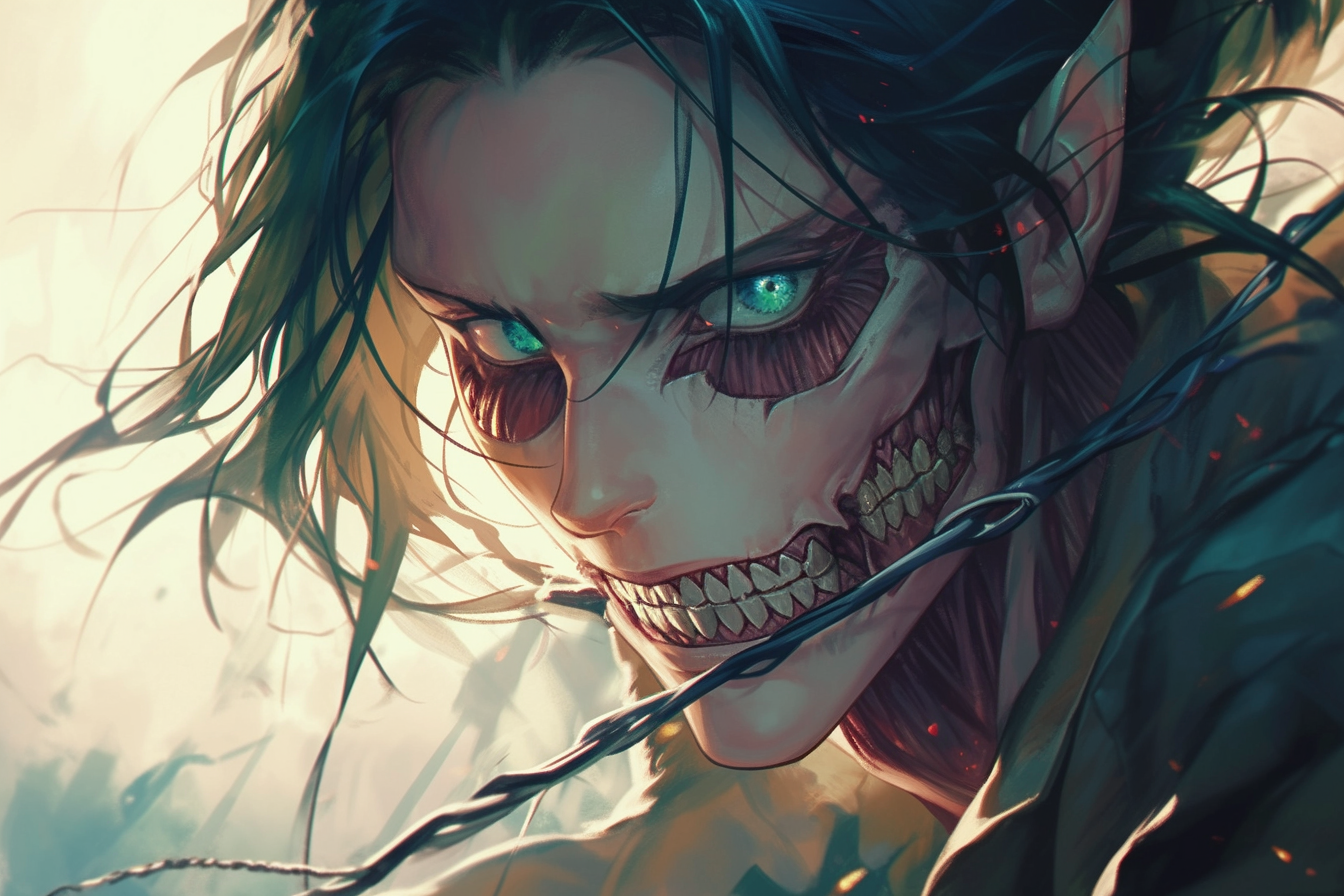 Eren Yeager Titan Transformation Art