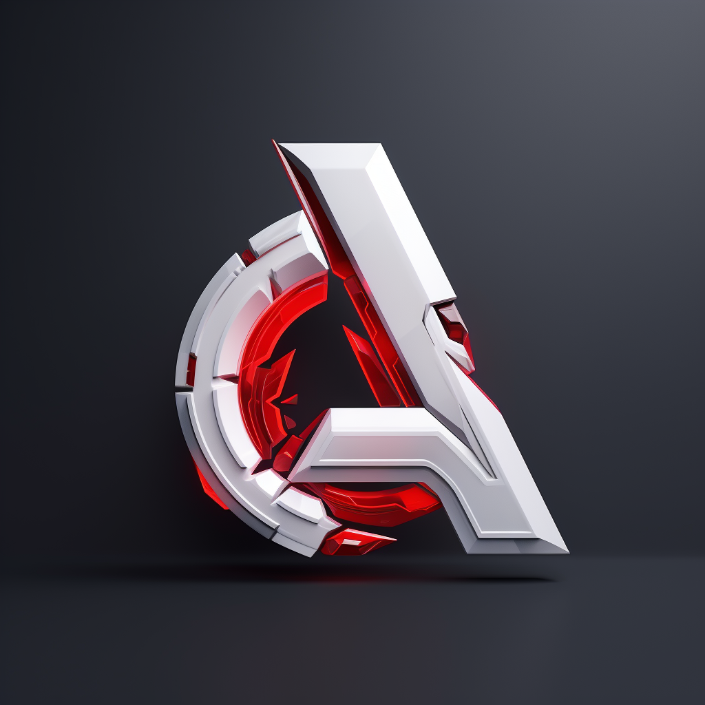 Unique 3D Letter A Esport Gaming Logo