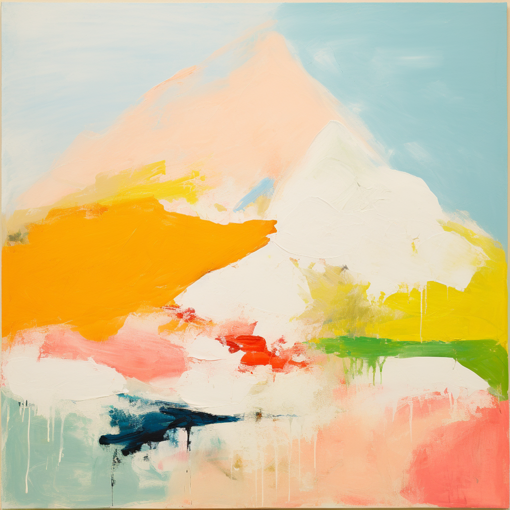 Etel Adnan's painting of ice spice