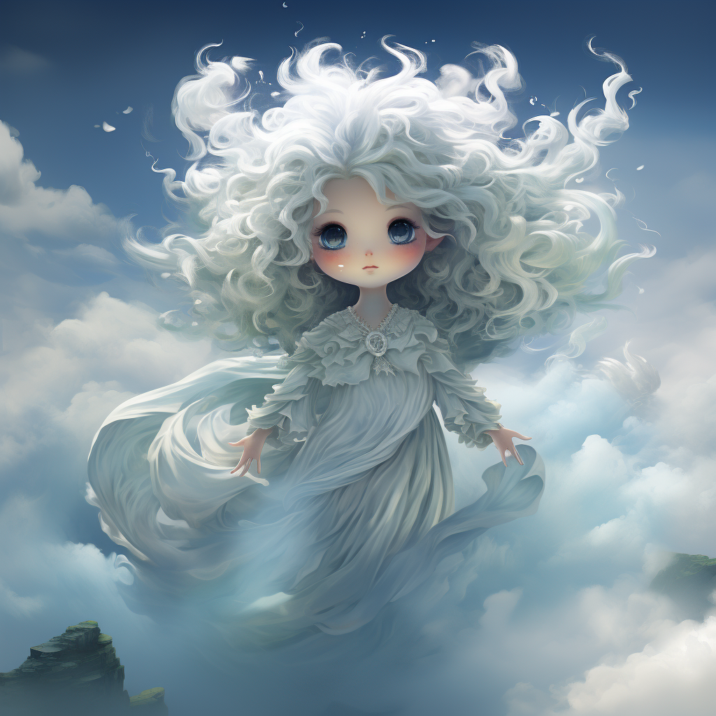 Funny Ethereal Cloud Being Concept Art