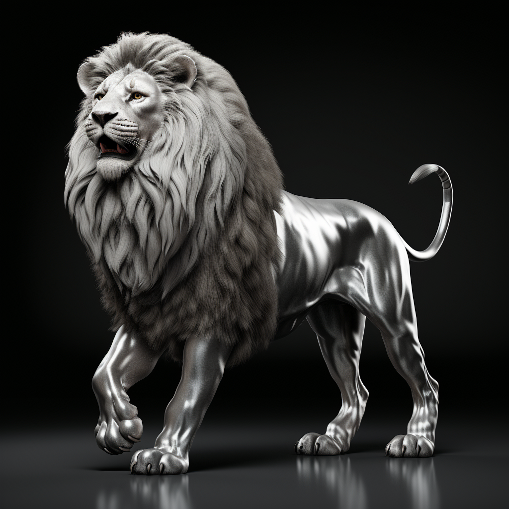 3D model of Ethiopian lion