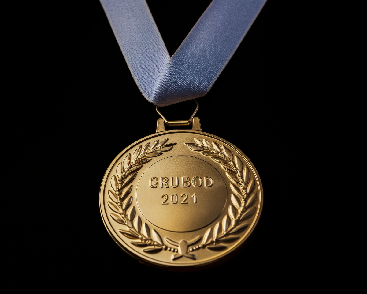 Golden European Champion Medal