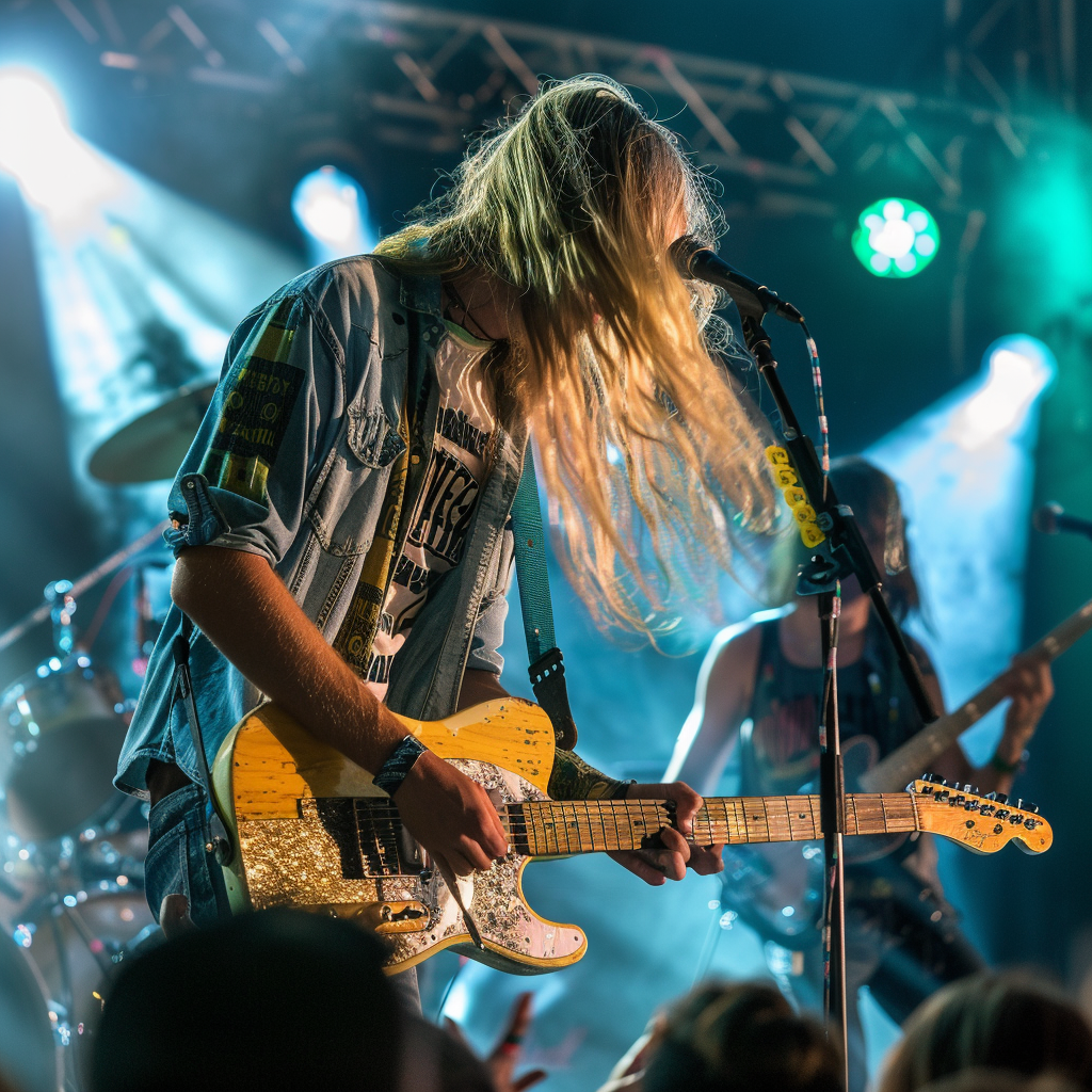 Band performing at summer festival