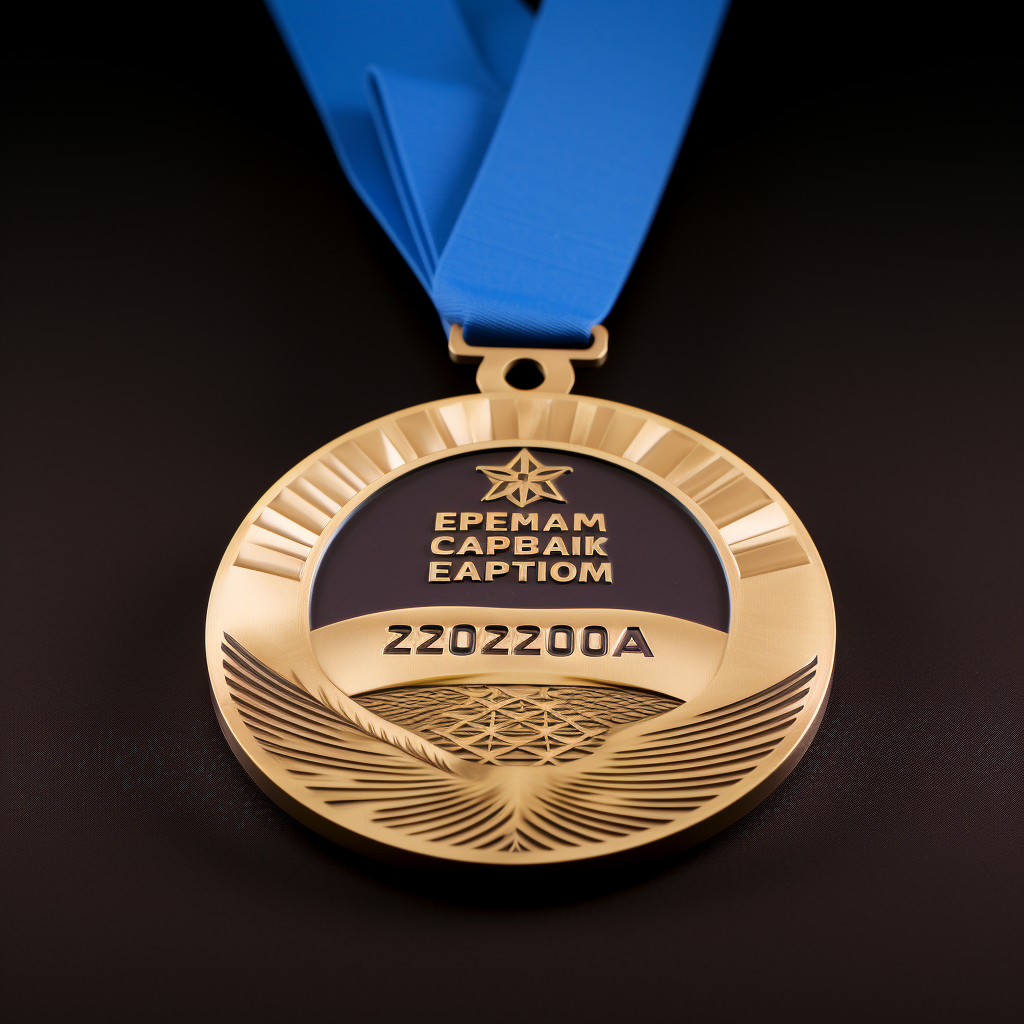 Golden European Champion 2023 medal