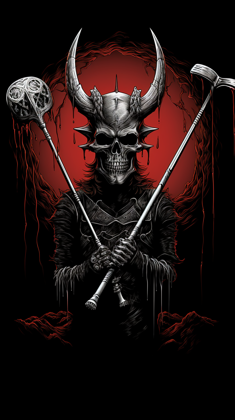 Evil Golf Black Metal Art