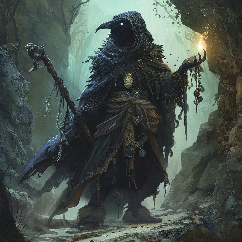 Evil Kenku Wizard Fantasy Art