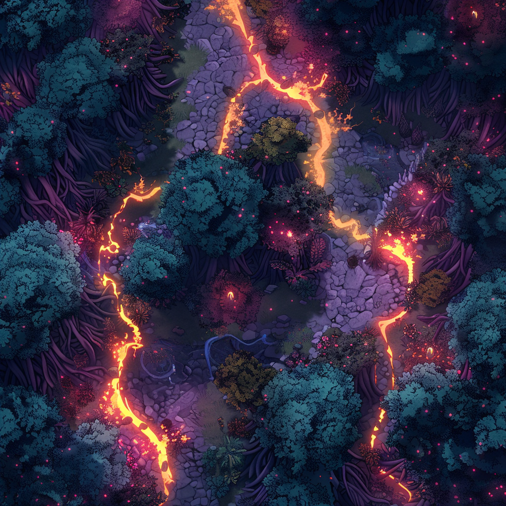 Evil Corrupted Forest Map Terrain