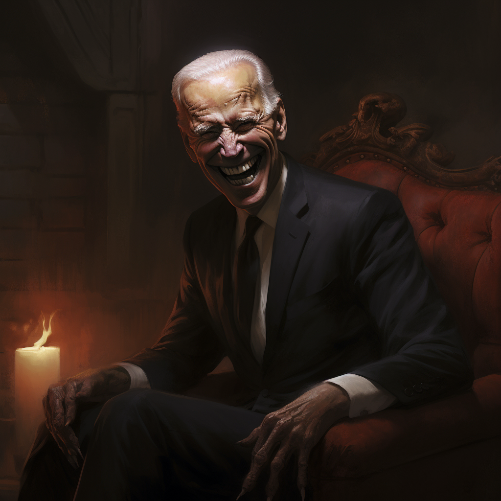 Evil Joe Biden on the campaign trail